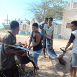 Rua Beach - fresh catch of the day